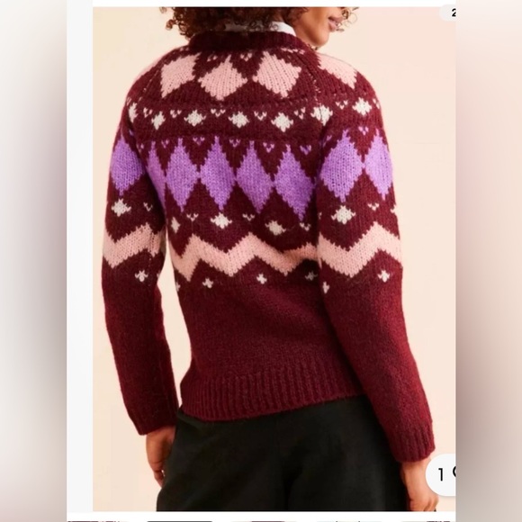 3 Women’s Fair Isle Sweaters, NWT, 1 AE Size S, 2 Vera Moto, S/M, $35 for all - Picture 7 of 9